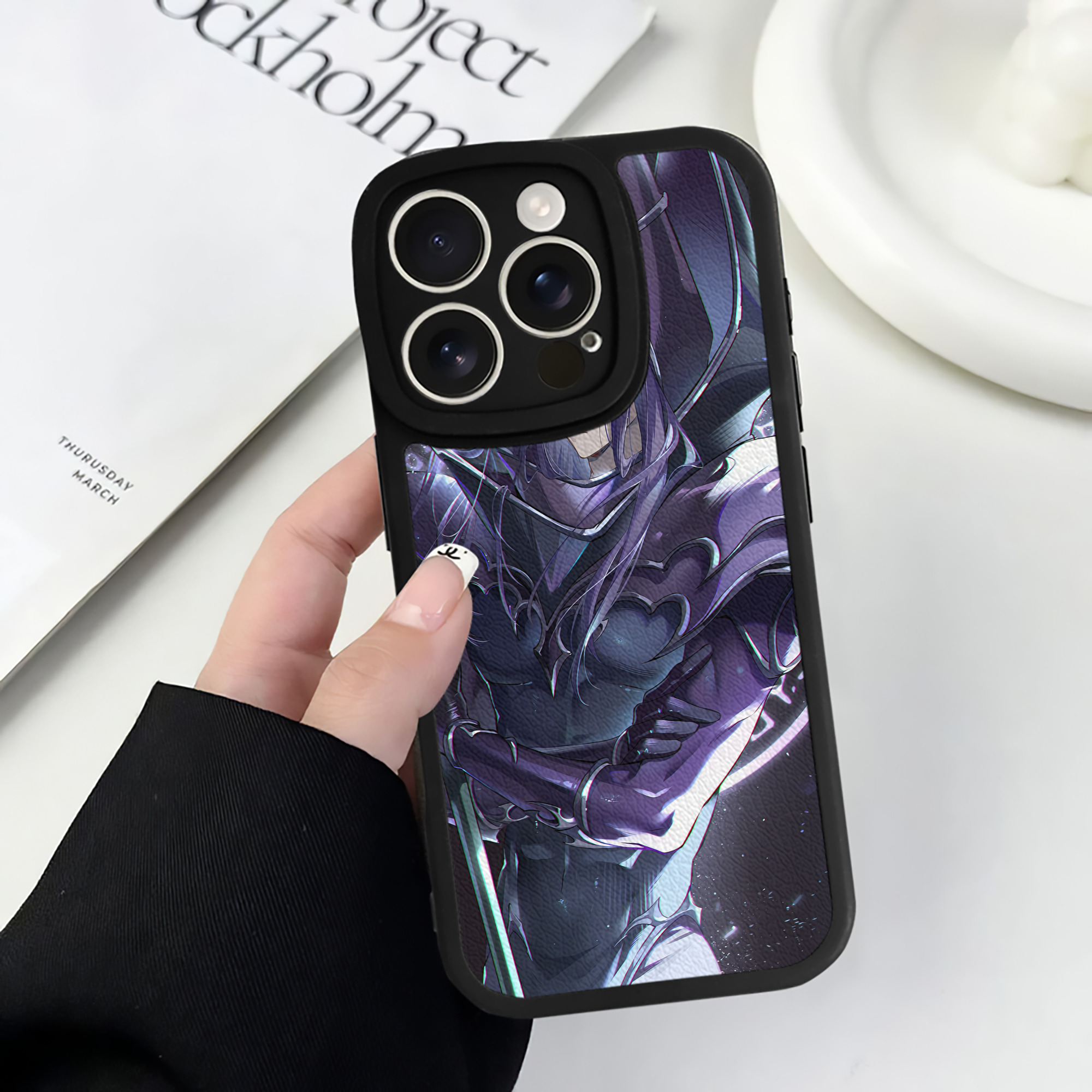 （画像用） 遊☆戯☆王 Yu-Gi-Oh! 【iPhone 16シリーズ対応】シリコンスマホケース（レザー調） 材質：シリコン